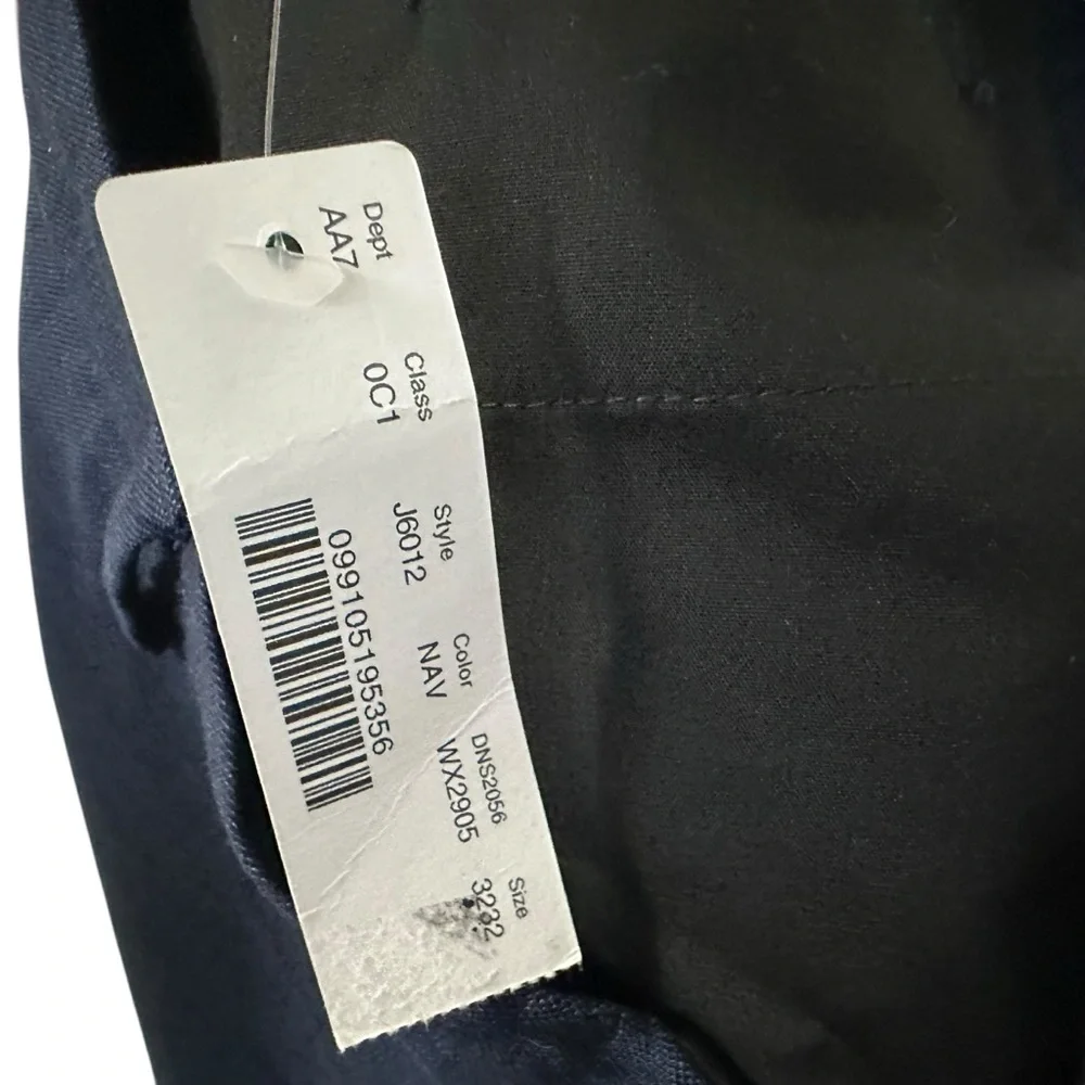 J. Crew Mens Ludlow Classic Trouser Pants Sz 32x32 Navy Blue Wool Blend NEW
